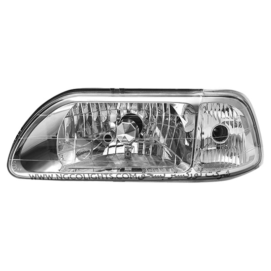 تصویر از چراغ جلو پراید 131 جمع ساز بدون موتور سوراخدار L