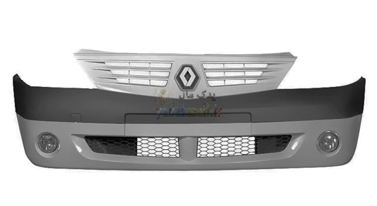 تصویر از سپر جلو L90 نقره ای آریا