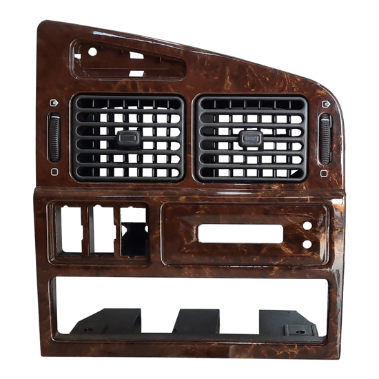 تصویر از پنل مرکزی داشبورد پارس طرح چوب براق فرنام